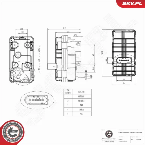 Ladedruckregelventil ESEN SKV 95SKV489 Bild Ladedruckregelventil ESEN SKV 95SKV489