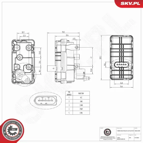 Ladedruckregelventil ESEN SKV 95SKV499 Bild Ladedruckregelventil ESEN SKV 95SKV499