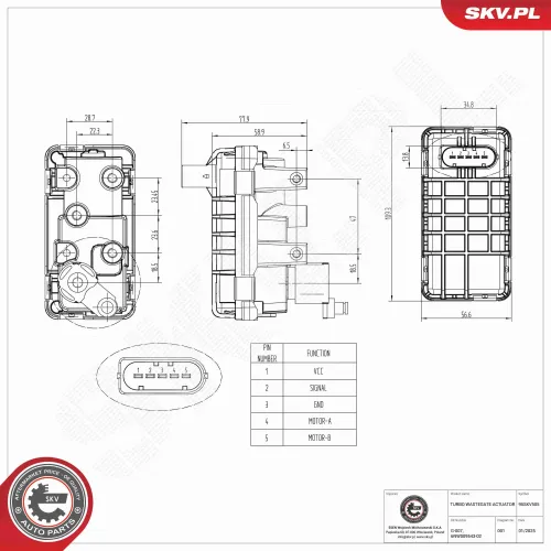 Ladedruckregelventil ESEN SKV 95SKV505 Bild Ladedruckregelventil ESEN SKV 95SKV505