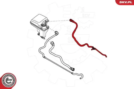 Entlüftungsschlauch, Ausgleichsbehälter ESEN SKV 96SKV040 Bild Entlüftungsschlauch, Ausgleichsbehälter ESEN SKV 96SKV040