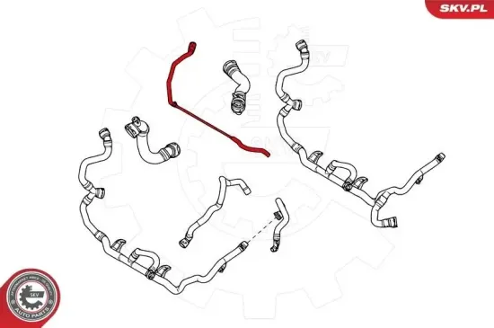 Entlüftungsschlauch, Ausgleichsbehälter ESEN SKV 96SKV062 Bild Entlüftungsschlauch, Ausgleichsbehälter ESEN SKV 96SKV062