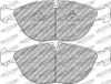 Bremsbelagsatz, Scheibenbremse Vorderachse FERODO RACING FCP1001H