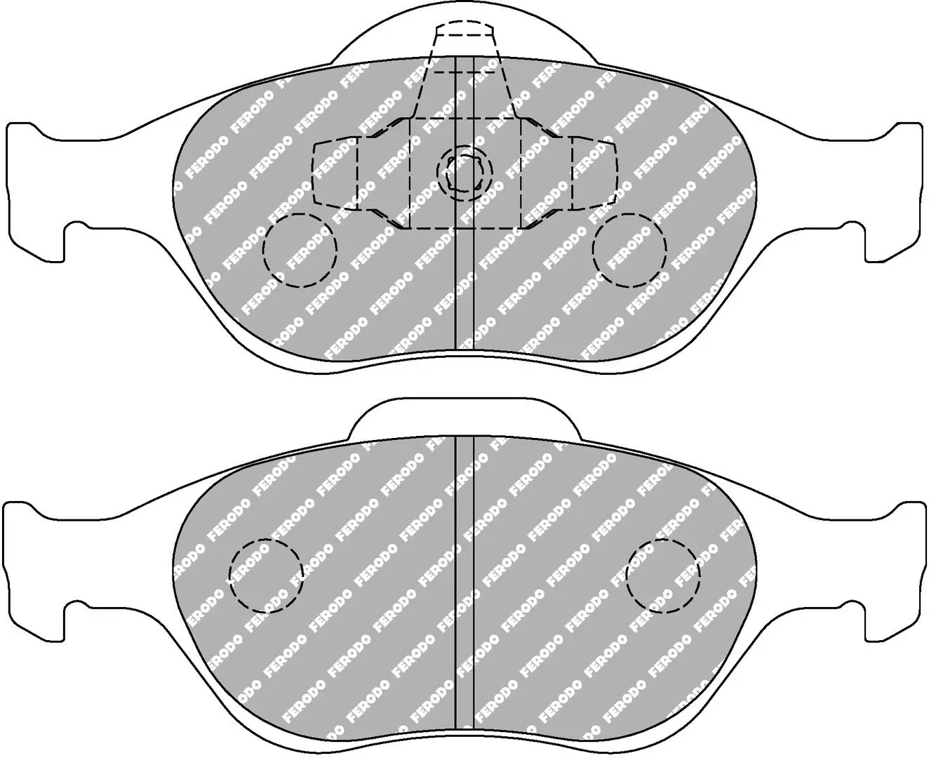 Bremsbelagsatz, Scheibenbremse Vorderachse FERODO RACING FCP1394H