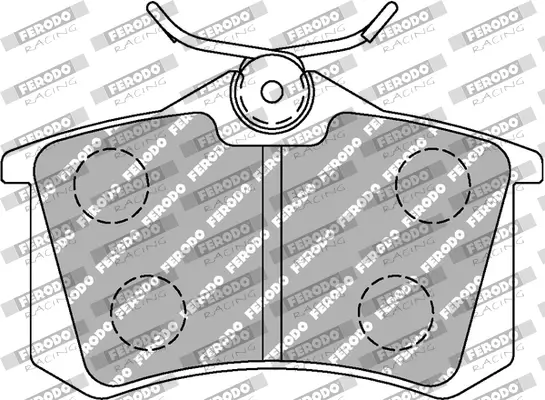 Bremsbelagsatz, Scheibenbremse FERODO RACING FCP1491W