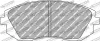 Bremsbelagsatz, Scheibenbremse Vorderachse FERODO RACING FCP1639W
