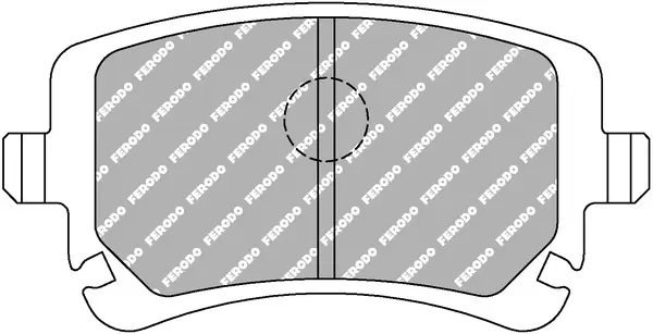 Bremsbelagsatz, Scheibenbremse FERODO RACING FCP1655H