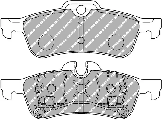 Bremsbelagsatz, Scheibenbremse Hinterachse FERODO RACING FCP1676H Bild Bremsbelagsatz, Scheibenbremse Hinterachse FERODO RACING FCP1676H