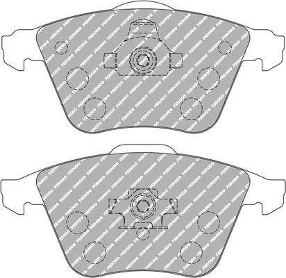 Bremsbelagsatz, Scheibenbremse Vorderachse FERODO RACING FCP1765H