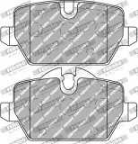 Bremsbelagsatz, Scheibenbremse Hinterachse FERODO RACING FCP1806H