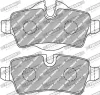 Bremsbelagsatz, Scheibenbremse Hinterachse FERODO RACING FCP1975H
