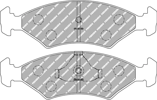 Bremsbelagsatz, Scheibenbremse FERODO RACING FCP206H
