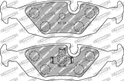 Bremsbelagsatz, Scheibenbremse Hinterachse FERODO RACING FCP296R