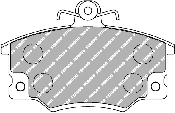 Bremsbelagsatz, Scheibenbremse Vorderachse FERODO RACING FCP370R