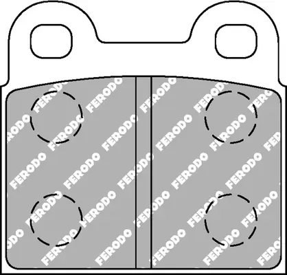 Bremsbelagsatz, Scheibenbremse FERODO RACING FCP3H