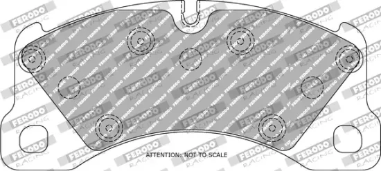 Bremsbelagsatz, Scheibenbremse Vorderachse FERODO RACING FCP4064H Bild Bremsbelagsatz, Scheibenbremse Vorderachse FERODO RACING FCP4064H