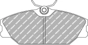 Bremsbelagsatz, Scheibenbremse Vorderachse FERODO RACING FCP406H