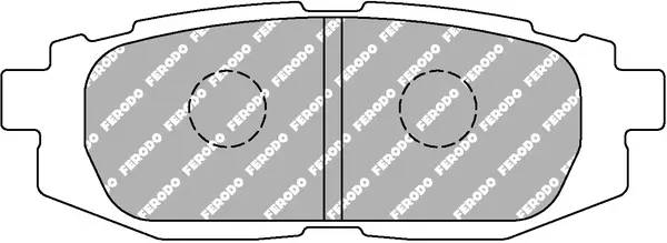 Bremsbelagsatz, Scheibenbremse FERODO RACING FCP4187W