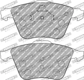 Bremsbelagsatz, Scheibenbremse Vorderachse FERODO RACING FCP4223H