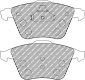 Bremsbelagsatz, Scheibenbremse Vorderachse FERODO RACING FCP4223H