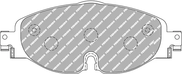 Bremsbelagsatz, Scheibenbremse FERODO RACING FCP4433Z