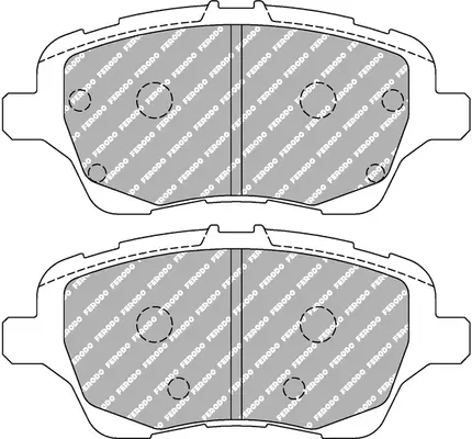 Bremsbelagsatz, Scheibenbremse Vorderachse FERODO RACING FCP4612H