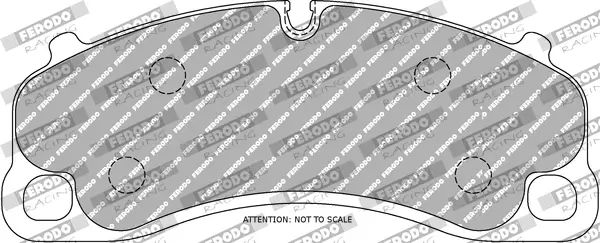 Bremsbelagsatz, Scheibenbremse Vorderachse FERODO RACING FCP4664H