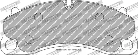 Bremsbelagsatz, Scheibenbremse Vorderachse FERODO RACING FCP4664W Bild Bremsbelagsatz, Scheibenbremse Vorderachse FERODO RACING FCP4664W