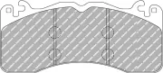 Bremsbelagsatz, Scheibenbremse Vorderachse FERODO RACING FCP4711Z