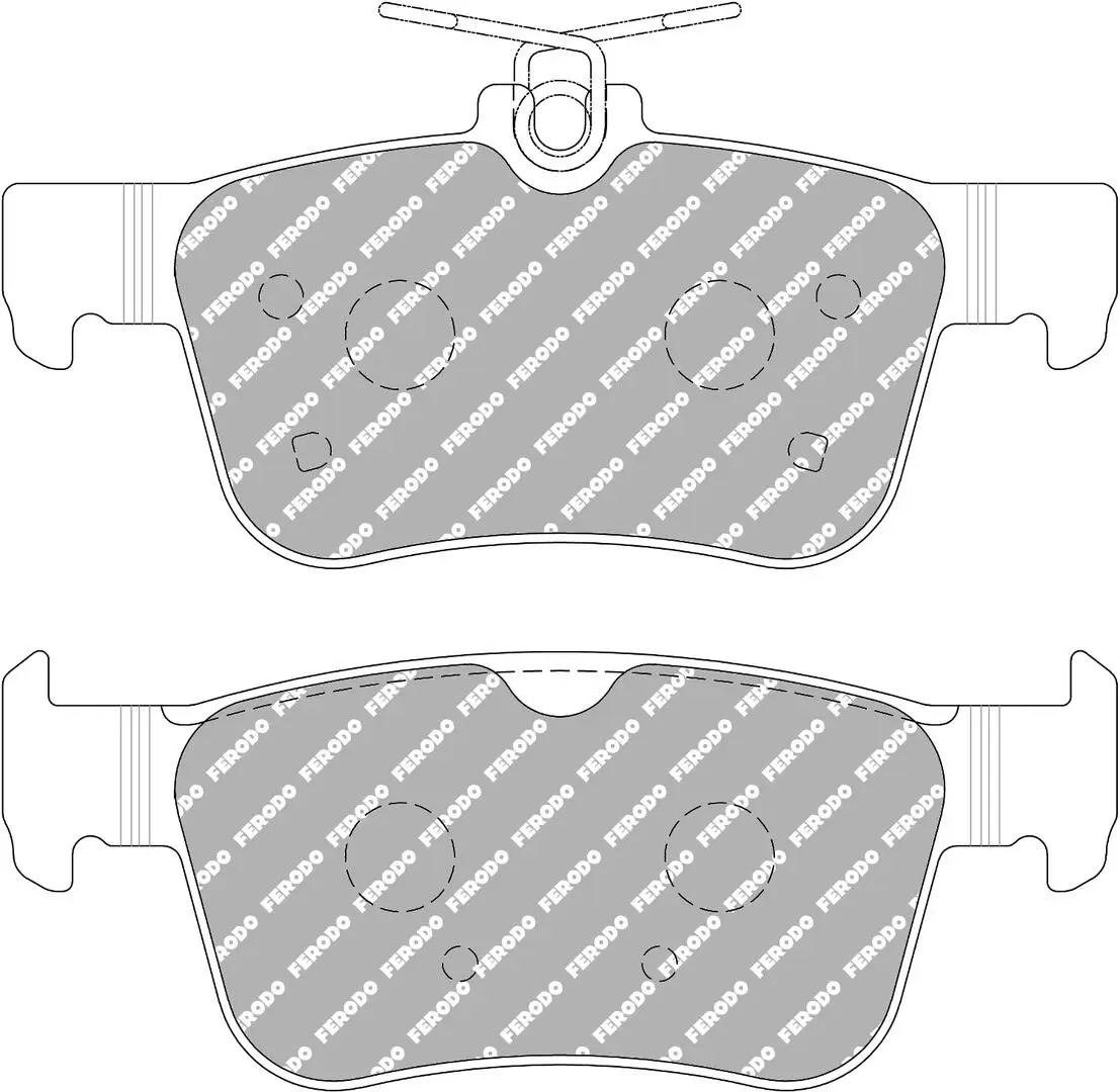 Bremsbelagsatz, Scheibenbremse Hinterachse FERODO RACING FCP5086W