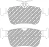 Bremsbelagsatz, Scheibenbremse Hinterachse FERODO RACING FCP5086W