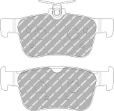 Bremsbelagsatz, Scheibenbremse Hinterachse FERODO RACING FCP5086W