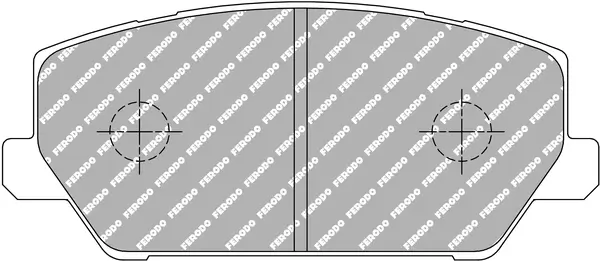 Bremsbelagsatz, Scheibenbremse Vorderachse FERODO RACING FCP1667Z