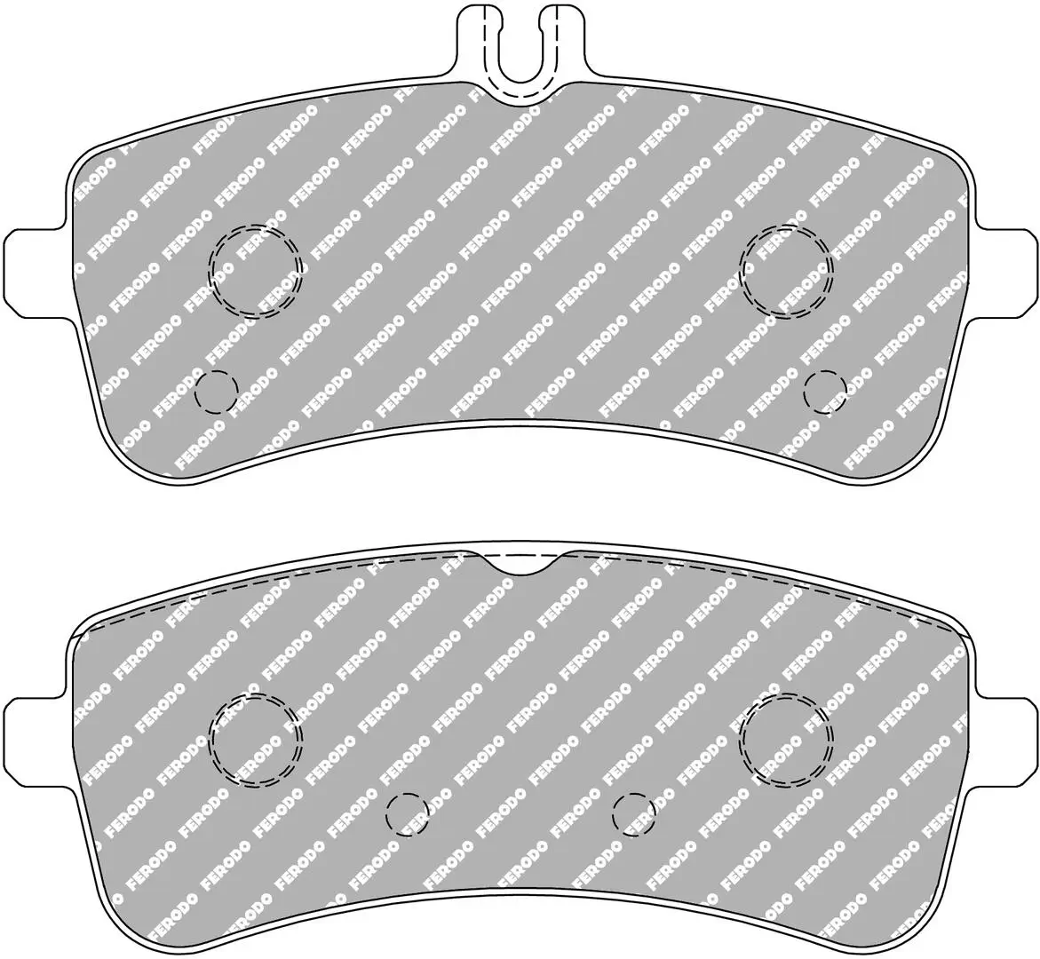 Bremsbelagsatz, Scheibenbremse Hinterachse FERODO RACING FCP5108W