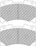 Bremsbelagsatz, Scheibenbremse Vorderachse FERODO RACING FCP4172H