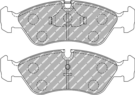 Bremsbelagsatz, Scheibenbremse FERODO RACING FCP584H