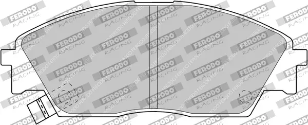 Bremsbelagsatz, Scheibenbremse Vorderachse FERODO RACING FCP598H