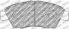 Bremsbelagsatz, Scheibenbremse Vorderachse FERODO RACING FCP776R