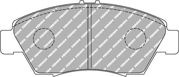 Bremsbelagsatz, Scheibenbremse Vorderachse FERODO RACING FCP776R