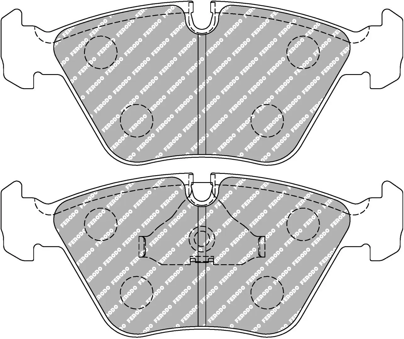 Bremsbelagsatz, Scheibenbremse Vorderachse FERODO RACING FCP779R