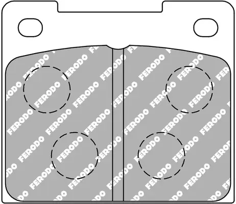 Bremsbelagsatz, Scheibenbremse Hinterachse FERODO RACING FCP809H