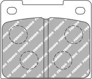 Bremsbelagsatz, Scheibenbremse Hinterachse FERODO RACING FCP809R