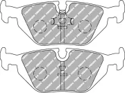 Bremsbelagsatz, Scheibenbremse Hinterachse FERODO RACING FCP850H