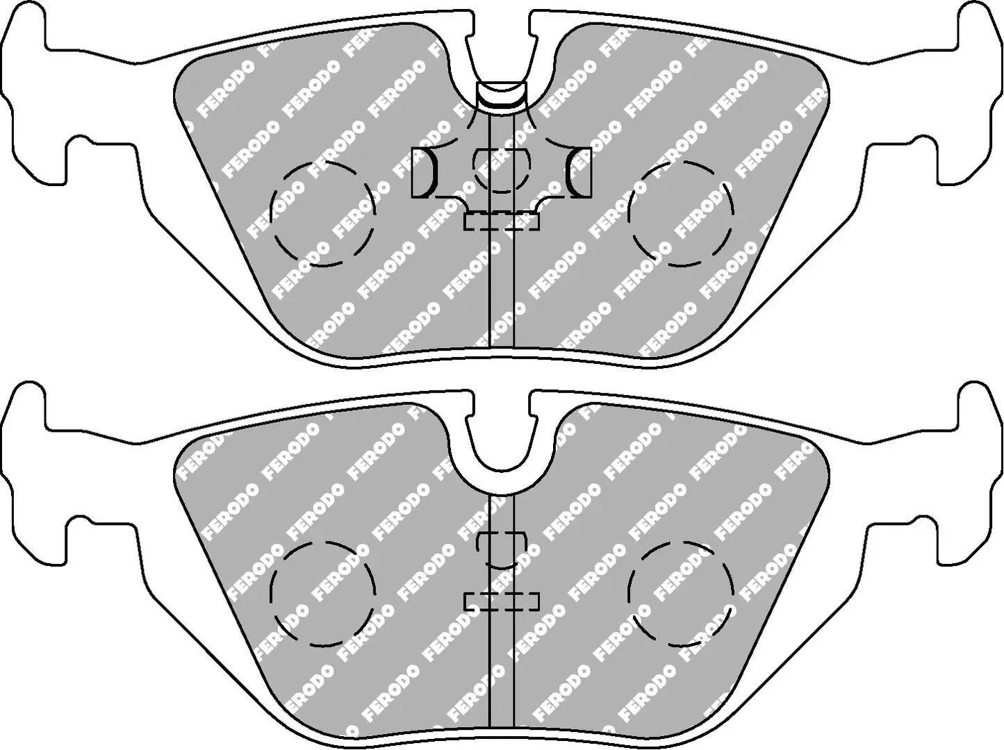 Bremsbelagsatz, Scheibenbremse Hinterachse FERODO RACING FCP850W