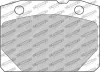Bremsbelagsatz, Scheibenbremse Vorderachse FERODO RACING FCP96H