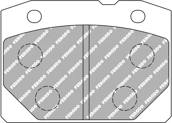 Bremsbelagsatz, Scheibenbremse Vorderachse FERODO RACING FCP96R