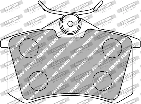 Bremsbelagsatz, Scheibenbremse FERODO RACING FDS1083