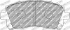 Bremsbelagsatz, Scheibenbremse Vorderachse FERODO RACING FDS1327