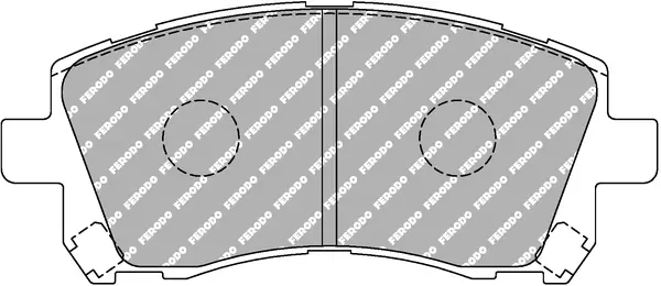 Bremsbelagsatz, Scheibenbremse Vorderachse FERODO RACING FDS1327