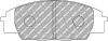 Bremsbelagsatz, Scheibenbremse Vorderachse FERODO RACING FDS1444
