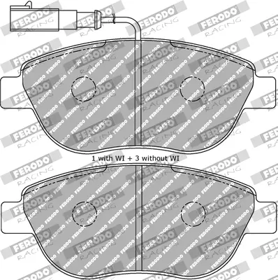 Bremsbelagsatz, Scheibenbremse FERODO RACING FDS1467